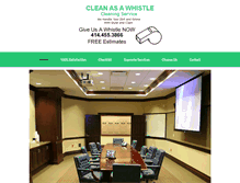 Tablet Screenshot of clean-as-a-whistle.com